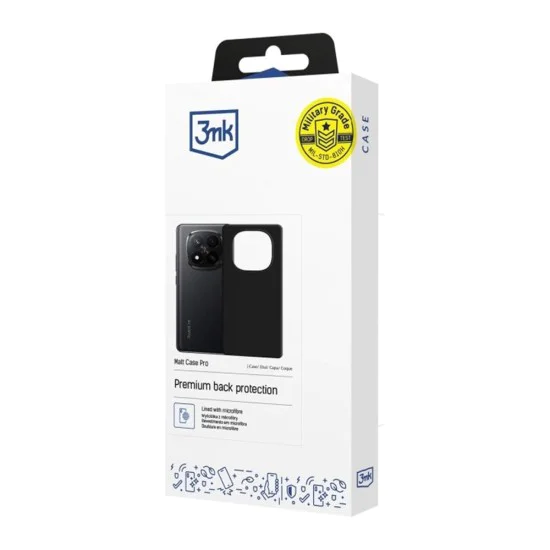 Калъф за Xiaomi Redmi Note 15 Pro+ 5G - Matt Case Pro - 3mk - Черен