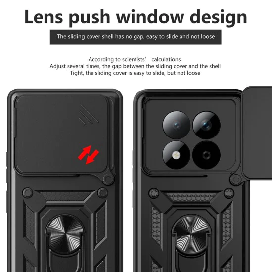 Калъф за Xiaomi Redmi Note 15 Pro+ 5G / Poco M8 Pro 5G - CamShield Series - Techsuit - Розово злато