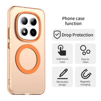 Калъф за Xiaomi Redmi Note 15 Pro+ 5G / Poco M8 Pro 5G - CandyCase MagSafe - Techsuit - Оранжев