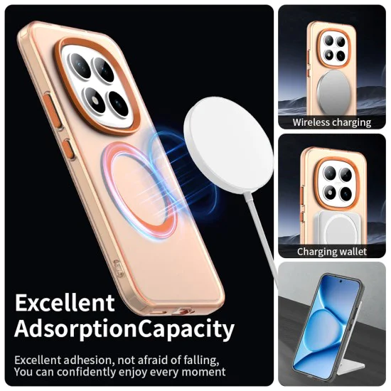 Калъф за Xiaomi Redmi Note 15 Pro+ 5G / Poco M8 Pro 5G - CandyCase MagSafe - Techsuit - Оранжев