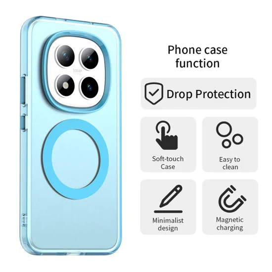 Калъф за Xiaomi Redmi Note 15 Pro+ 5G / Poco M8 Pro 5G - CandyCase MagSafe - Techsuit - Син