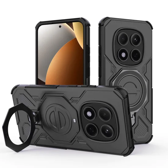 Калъф за Xiaomi Redmi Note 15 Pro+ 5G / Poco M8 Pro 5G - Carbon Shield PRO - Techsuit - Черен