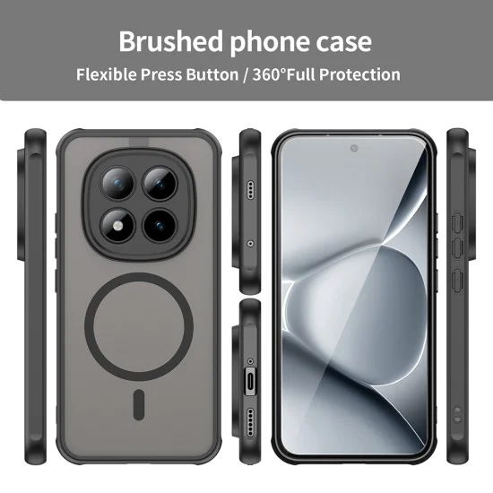 Калъф за Xiaomi Redmi Note 15 Pro+ 5G / Poco M8 Pro 5G - HaloFrost II MagSafe - Techsuit - Черен