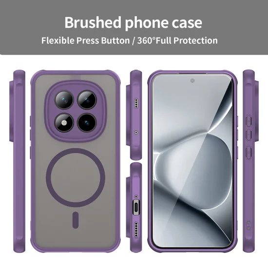 Калъф за Xiaomi Redmi Note 15 Pro+ 5G / Poco M8 Pro 5G - HaloFrost II MagSafe - Techsuit - Лилав