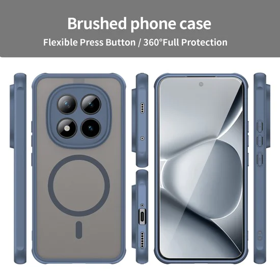Калъф за Xiaomi Redmi Note 15 Pro+ 5G / Poco M8 Pro 5G - HaloFrost II MagSafe - Techsuit - Син