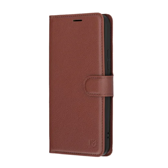 Калъф за Xiaomi Redmi Note 15 Pro+ 5G / Poco M8 Pro 5G - Leather Folio - Techsuit - Кафяв