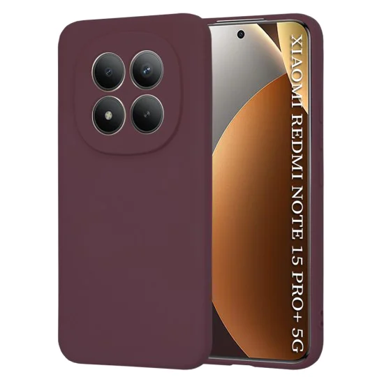 Калъф за Xiaomi Redmi Note 15 Pro+ 5G / Poco M8 Pro 5G - SoftFlex - Techsuit - Сливово червен