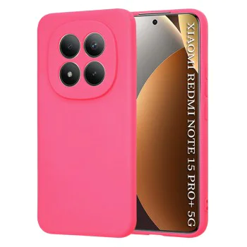 Калъф за Xiaomi Redmi Note 15 Pro+ 5G / Poco M8 Pro 5G - SoftFlex - Techsuit - Яркорозов