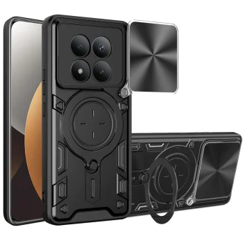 Калъф за Xiaomi Redmi Note 15 Pro+ 5G / Poco M8 Pro 5G - Techsuit CamGuard Pro - Черен