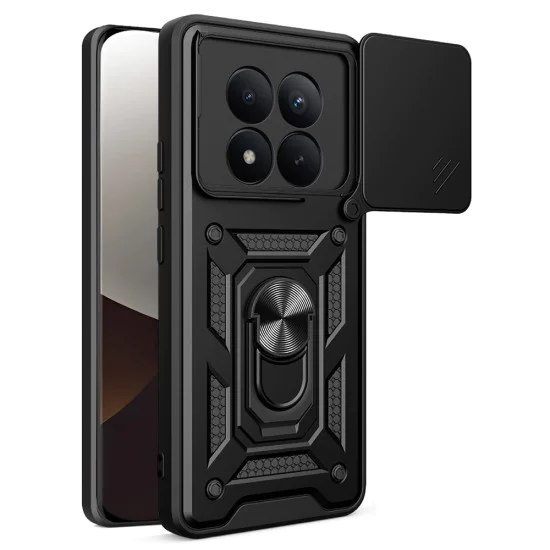 Калъф за Xiaomi Redmi Note 15 Pro+ 5G / Poco M8 Pro 5G - Techsuit CamShield Series - Черен