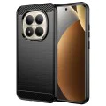 Калъф за Xiaomi Redmi Note 15 Pro+ 5G / Poco M8 Pro 5G - Techsuit Carbon Silicone - Черен