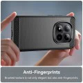 Калъф за Xiaomi Redmi Note 15 Pro+ 5G / Poco M8 Pro 5G - Techsuit Carbon Silicone - Черен