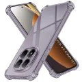 Калъф за Xiaomi Redmi Note 15 Pro 5G - Shockproof Clear Silicone - Techsuit - Черен дим