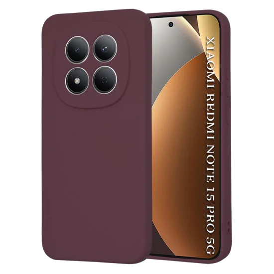 Калъф за Xiaomi Redmi Note 15 Pro 5G - SoftFlex - Techsuit - Сливово червен