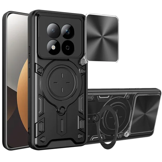 Калъф за Xiaomi Redmi Note 15 Pro 5G - Techsuit CamGuard Pro - Черен