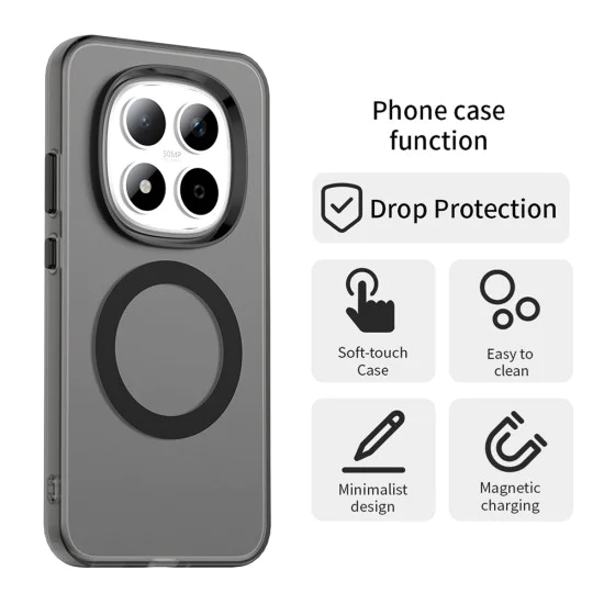 Калъф за Xiaomi Redmi Note 15 Pro 5G - Techsuit CandyCase MagSafe - Черен