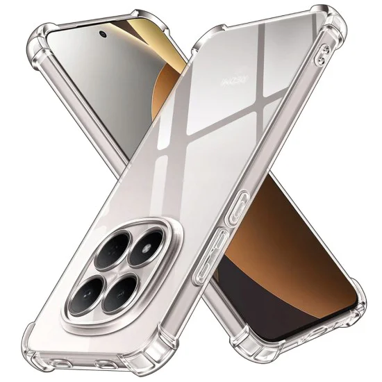 Калъф за Xiaomi Redmi Note 15 Pro 5G - Techsuit Shockproof Clear Silicone - Прозрачен