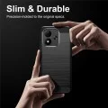 Калъф за Xiaomi Redmi Note 17 4G / Redmi Note 17 5G - Carbon Silicone - Techsuit - Черен