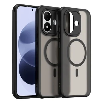 Калъф за Xiaomi Redmi Note 17 4G / Redmi Note 17 5G - HaloFrost II MagSafe - Techsuit - Черен