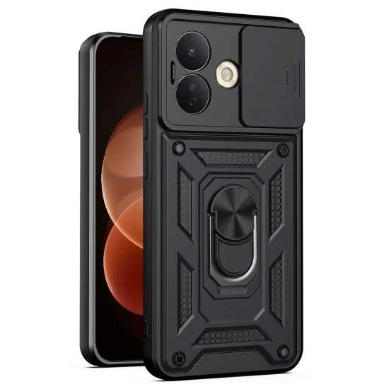 Калъф за Xiaomi Redmi Note 17 Pro 5G - CamShield Series - Techsuit - Черен