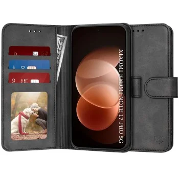 Калъф за Xiaomi Redmi Note 17 Pro 5G - Diary Book - Techsuit - Черен