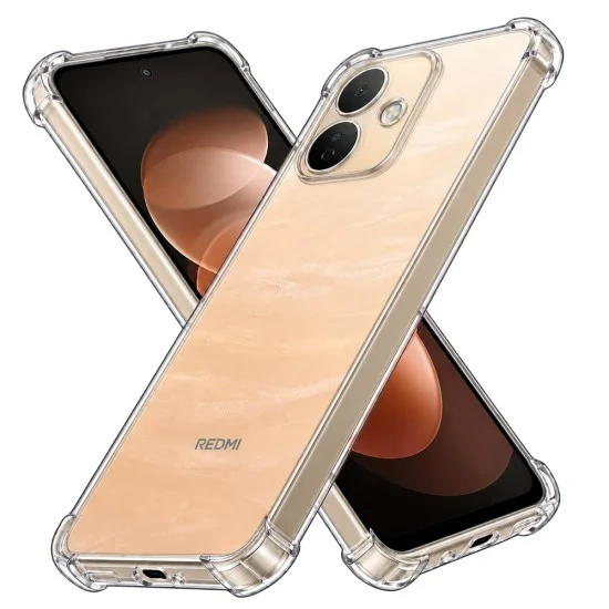 Калъф за Xiaomi Redmi Note 17 Pro 5G - Shockproof Clear Silicone - Techsuit - Прозрачен