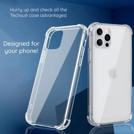 Калъф за Xiaomi Redmi Note 17 Pro Max - Shockproof Clear Silicone - Techsuit - Прозрачен