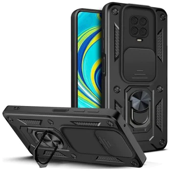 Калъф за Xiaomi Redmi Note 9S / Note 9 Pro / Note 9 Pro Max - CamShield Series - Черен