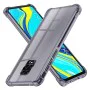 Калъф за Xiaomi Redmi Note 9S / Note 9 Pro / Note 9 Pro Max - Techsuit - Удароустойчив Clear Silicone - Опушено Черен