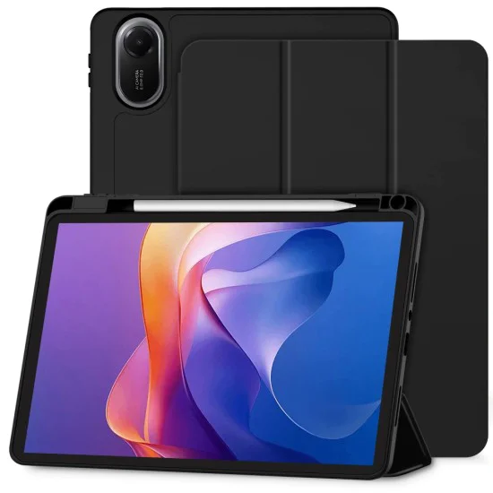 Калъф за Xiaomi Redmi Pad 2 - Techsuit - Flex Trifold (с поставка за молив) - Черен