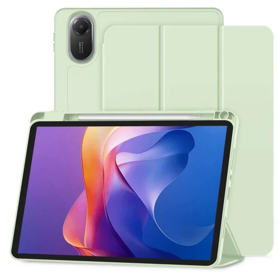 Калъф за Xiaomi Redmi Pad 2 - Techsuit - Flex Trifold (с поставка за молив)  - Зелен Зелен