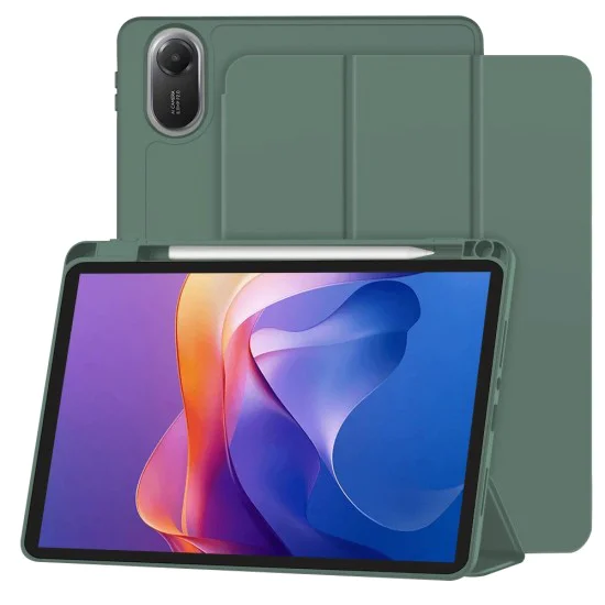 Калъф за Xiaomi Redmi Pad 2 - Techsuit - Flex Trifold (с поставка за молив) - зелен