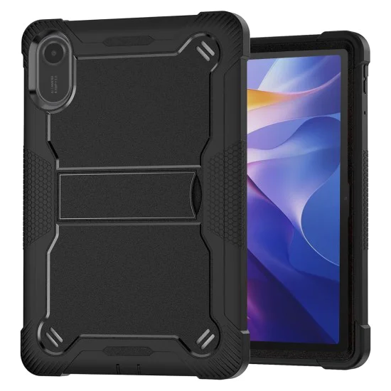 Калъф за Xiaomi Redmi Pad 2 - Techsuit - Rugged TabShell + Screen Protector - Черен