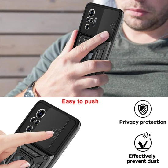 Калъф за Xiaomi Redmi Redmi Note 10 Pro / Note 10 Pro Max - CamShield Series - Черен