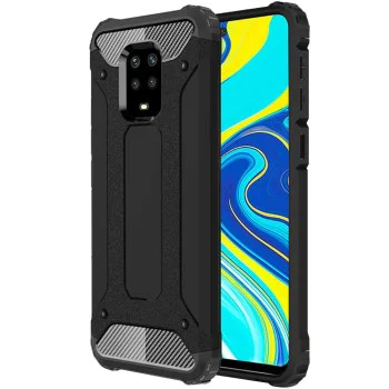 Калъф за Xiaomi Redmi Redmi Note 9S / Note 9 Pro / Note 9 Pro Max - Hybrid Armor - Черен