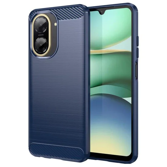 Калъф за Xiaomi>Xiaomi Redmi Серия>Redmi A5 4G (стандартен) - Techsuit - Carbon Silicone - Син