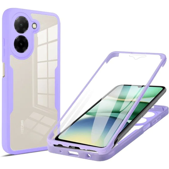 Калъф за Xiaomi>Xiaomi Redmi Серия>Redmi A5 4G (стандартен) - Techsuit - ColorVerse 360 ​​Series + Screen Protector - Лилав
