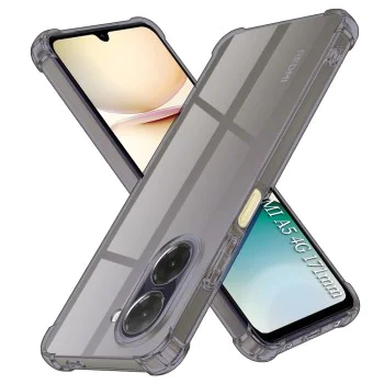 Калъф за Xiaomi>Xiaomi Redmi Серия>Redmi A5 4G (стандартен) - Techsuit - Удароустойчив Clear Silicone - Опушено Черен