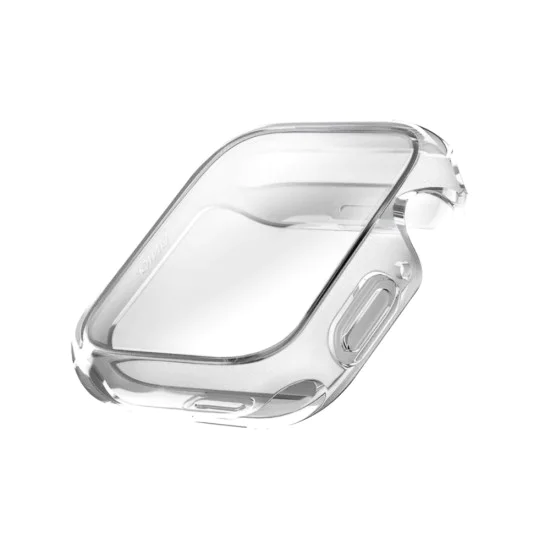 Калъф и протектор за Apple Watch 11 42mm - UNIQ Garde Hybrid Case with Screen Protection - Прозрачен
