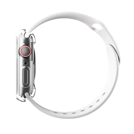 Калъф и протектор за Apple Watch 11 42mm - UNIQ Garde Hybrid Case with Screen Protection - Прозрачен