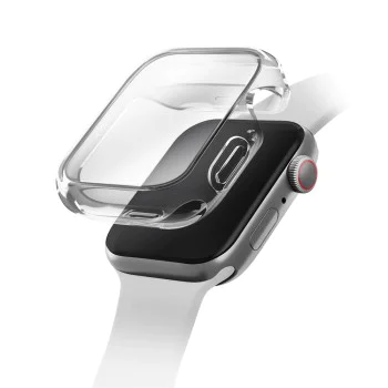 Калъф и протектор за Apple Watch 11 42mm - UNIQ Garde Hybrid Case with Screen Protection - Прозрачен