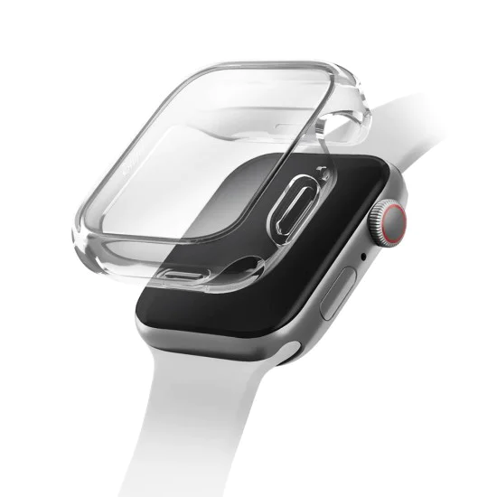 Калъф и протектор за Apple Watch 11 42mm - UNIQ Garde Hybrid Case with Screen Protection - Прозрачен