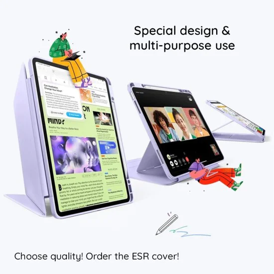 Калъф за iPad 10 (2022) 10.9 / 11 (2025) / 12 (2026) - Flip Hybrid - ESR - Зелен