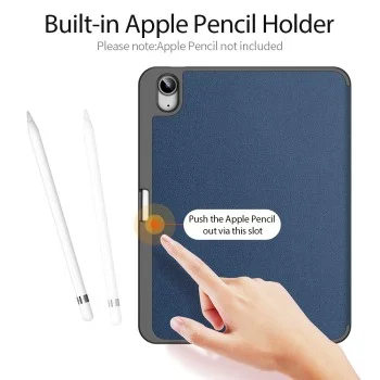 Калъф за iPad 10 (2022) 10.9 / 11 (2025) - Domo Series (със държач за Apple Pencil) - Dux Ducis - Розов
