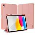 Калъф за iPad 10 (2022) 10.9 / 11 (2025) - Domo Series (със държач за Apple Pencil) - Dux Ducis - Розов