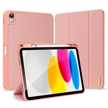 Калъф за iPad 10 (2022) 10.9 / 11 (2025) - Domo Series (със държач за Apple Pencil) - Dux Ducis - Розов