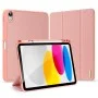 Калъф за iPad 10 (2022) 10.9 / 11 (2025) - Domo Series (със държач за Apple Pencil) - Dux Ducis - Розов