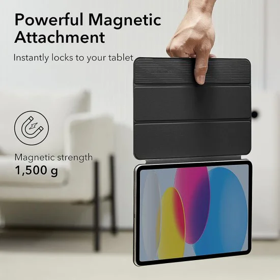 Калъф за iPad 10 (2022) 10.9 / iPad 11 (2025) / iPad 12 (2026) - ESR Rebound Magnetic - Черно