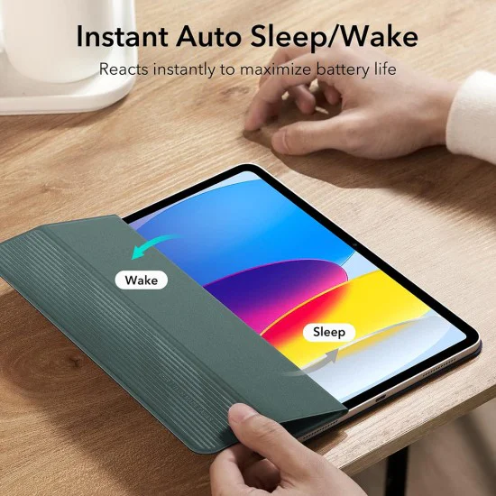 Калъф за iPad 10 (2022) 10.9 / iPad 11 (2025) / iPad 12 (2026) - ESR Rebound Magnetic - Горско зелено