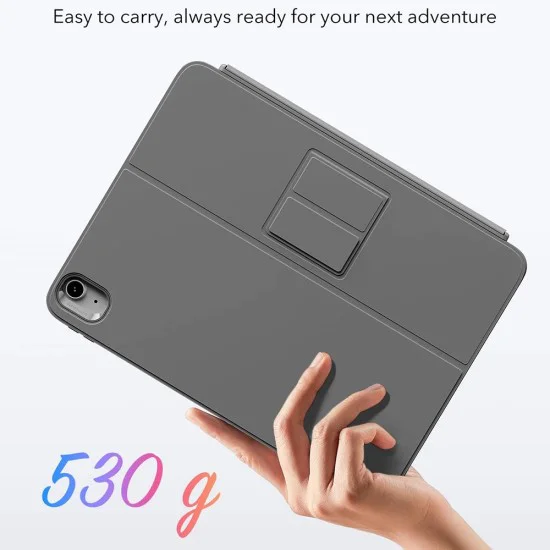 Калъф за iPad 10 / iPad 11 – ESR Flex Keyboard – Тъмносив